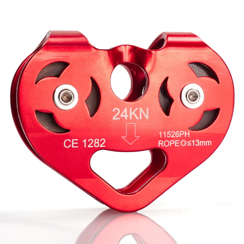 P69 Outdoor climbing rock climbing cable rope pulley/aerial /hoisting heart-shaped/double-axis double pulley group CE certif
P69 Outdoor climbing rock climbing cable rope pulley/aerial /hoisting heart-shaped/double-axis double pulley group CE certif