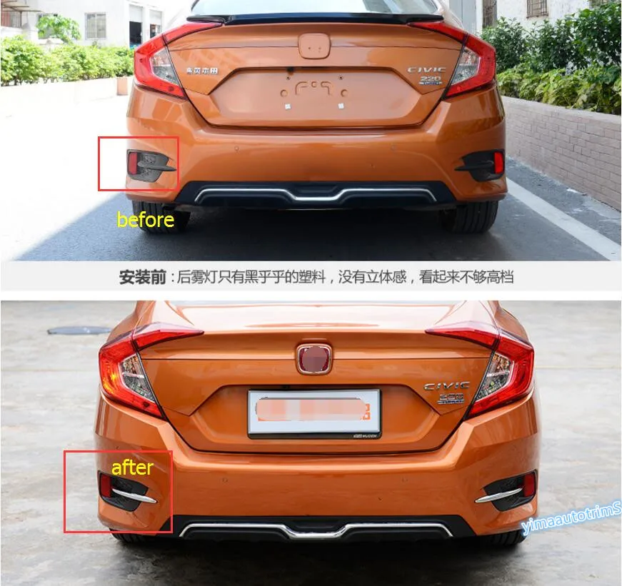 Lapetus Auto Styling Rear Fog Lights Lamp Eyelid Eyebrow Cover Kit Fit For Honda Civic 2016 - 2018 Sedan Chrome Carbon Fiber ABS
Lapetus Auto Styling Rear Fog Lights Lamp Eyelid Eyebrow Cover Kit Fit For Honda Civic 2016 - 2018 Sedan Chrome Carbon Fiber ABS