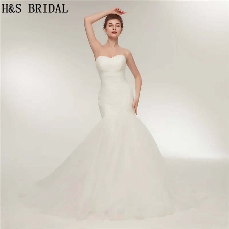 H&S BRIDAL mermaid wedding dresses Sweetheart Lace Up Wedding Gown Tulle Wedding Dress 2020 vestidos de novia wedding-dress
H&S BRIDAL mermaid wedding dresses Sweetheart Lace Up Wedding Gown Tulle Wedding Dress 2020 vestidos de novia wedding-dress