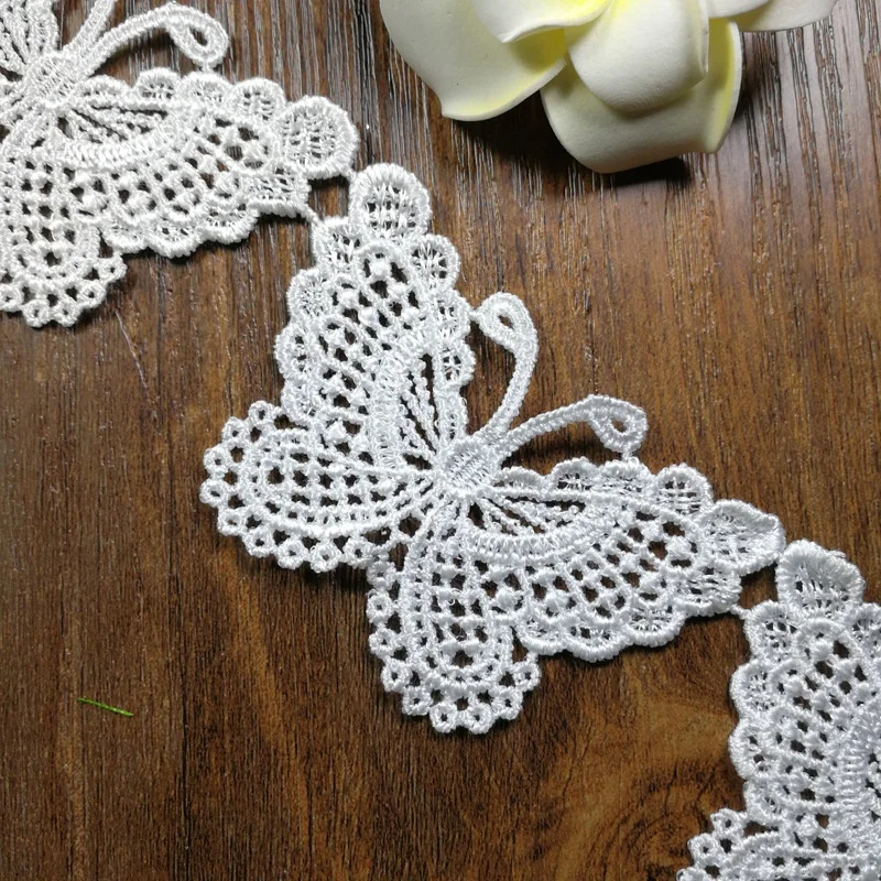 3 Yards White Black Butterfly Embroidered Lace Trim Ribbon Fabric Handmade DIY Sewing Craft For Costume Hat Shoes Decoration
3 Yards White Black Butterfly Embroidered Lace Trim Ribbon Fabric Handmade DIY Sewing Craft For Costume Hat Shoes Decoration