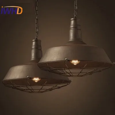 Loft Retro Industrial Hanging Lamp Antique Simple Lid Pendant Lights Iron Hanging Light Fixtures Edison Bulb Home Lighting
Loft Retro Industrial Hanging Lamp Antique Simple Lid Pendant Lights Iron Hanging Light Fixtures Edison Bulb Home Lighting