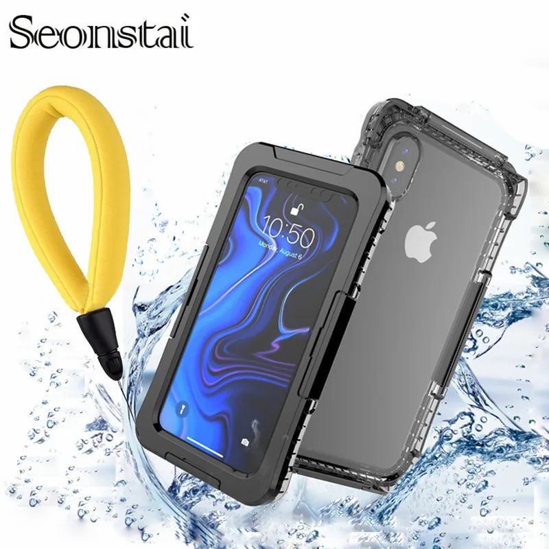 Водонепроницаемый чехол для iPhone Xs Max Xr плавания улицы противоударный 7 8 Plus X XS 6 6s