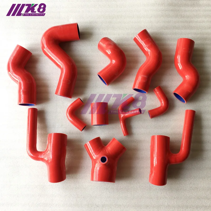 Silicone Boost Piping Hose Kit For Audi S4 RS4 A6 B5 C5 2.7L Bi-Turbo 97-01 (12Pcs) Red/Blue/Black
Silicone Boost Piping Hose Kit For Audi S4 RS4 A6 B5 C5 2.7L Bi-Turbo 97-01 (12Pcs) Red/Blue/Black