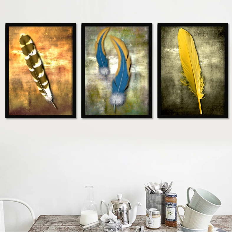 Feather living room 38X53CM sofa background wall mural bedroom corridor decorative painting retro hanging painting
Feather living room 38X53CM sofa background wall mural bedroom corridor decorative painting retro hanging painting