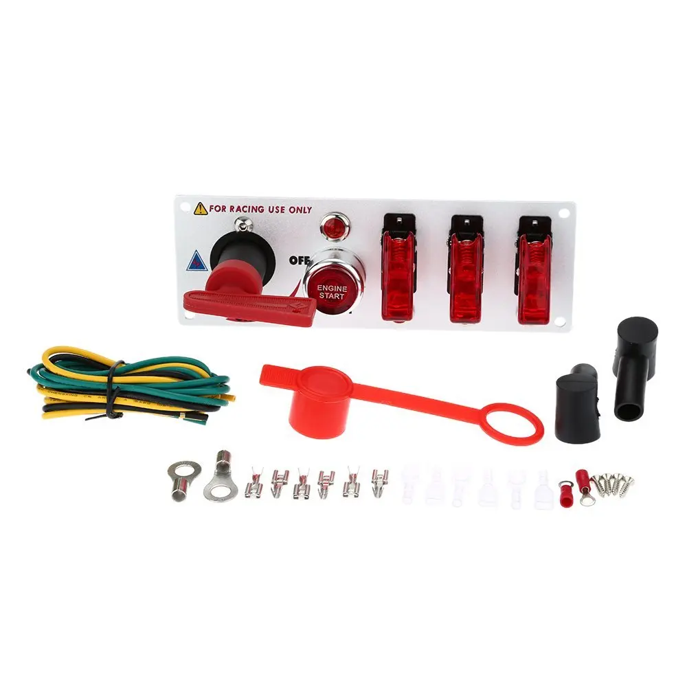 Flip-up Start Ignition Switch Panel Button DIY Car Modification Switch for Racing Sport Competitive Car with Red LED Indicator
Flip-up Start Ignition Switch Panel Button DIY Car Modification Switch for Racing Sport Competitive Car with Red LED Indicator