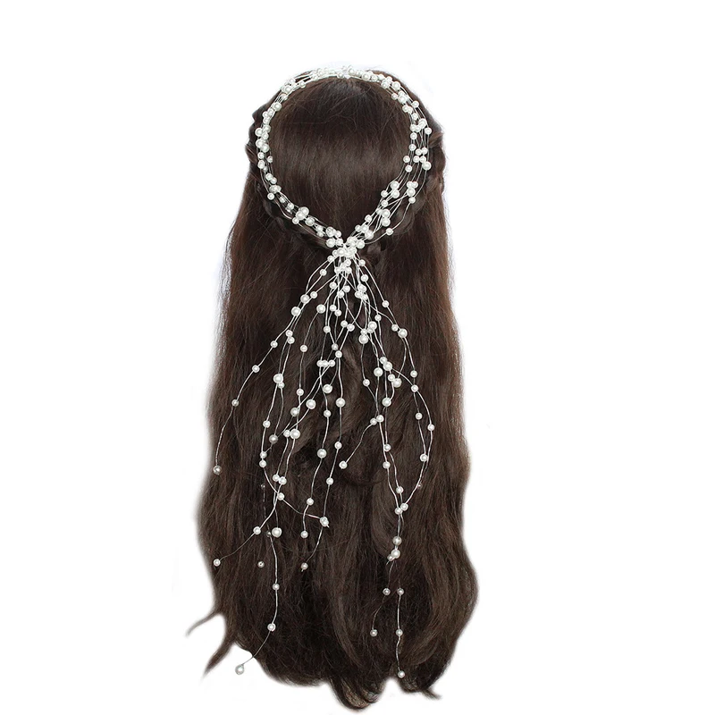 Fashion Handmade Pearl Headband Long Hair Bridal Wedding Hair Ornaments Hairband Crystal Wedding Hair Accessories for Bride
Fashion Handmade Pearl Headband Long Hair Bridal Wedding Hair Ornaments Hairband Crystal Wedding Hair Accessories for Bride
