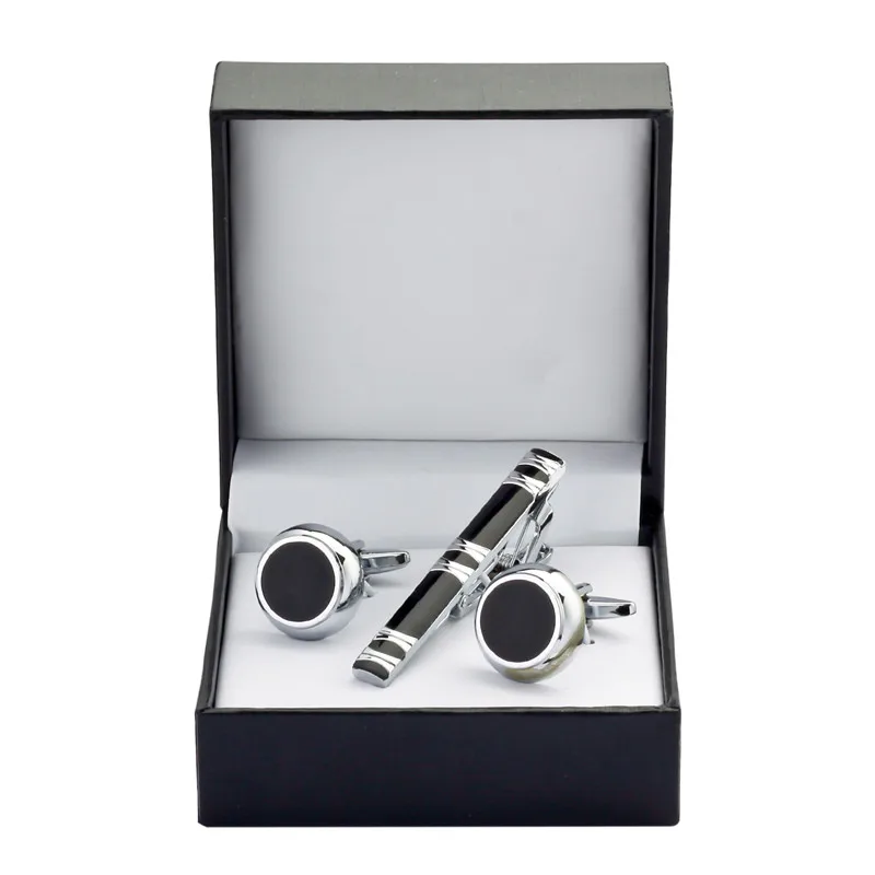 C-MAN Classic round Luxury Men Cufflink and Tie Clip Set Black Tie Clips Set Brand black Business Shirt Cuff Links Bar Set
C-MAN Classic round Luxury Men Cufflink and Tie Clip Set Black Tie Clips Set Brand black Business Shirt Cuff Links Bar Set