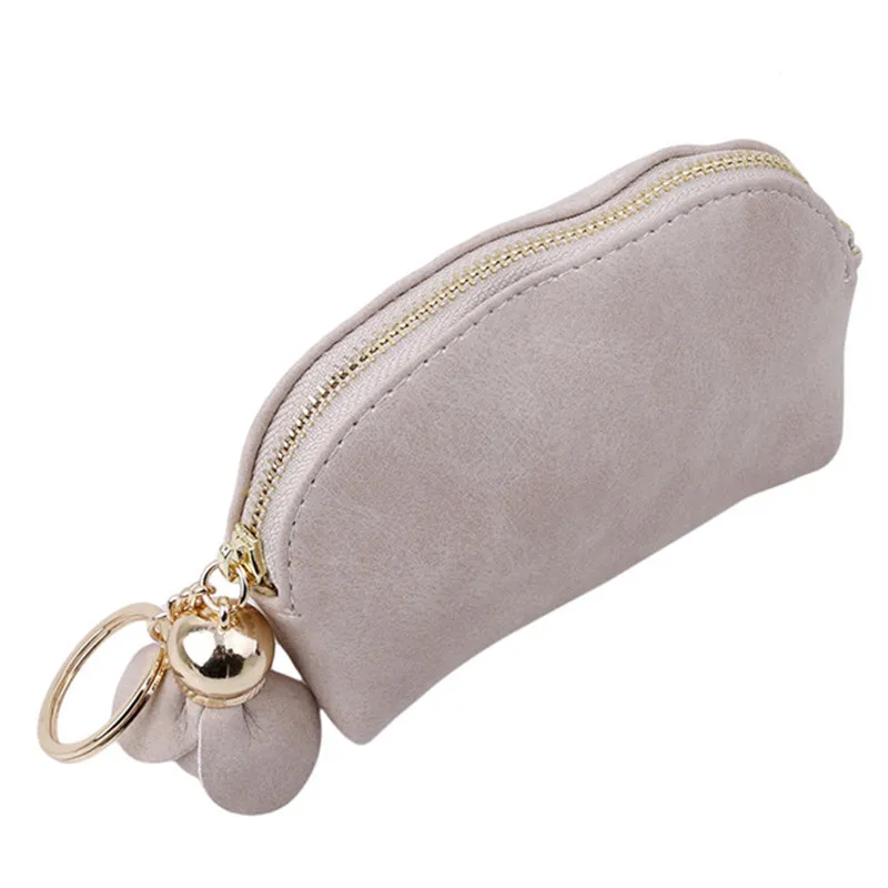 Cute Small Coin Purse Solid Color Zipper Flower Women Mini Wallet Key Holder Hobos Bag Card Clutch Money Ladies | Багаж и сумки