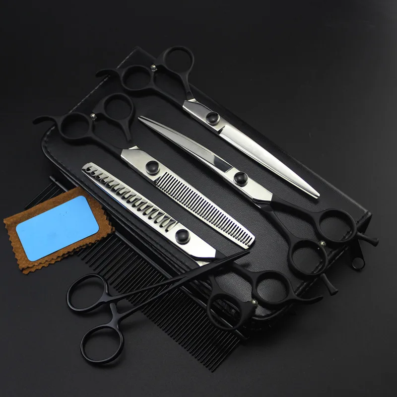 6 kit Professional Japan 440c 7 inch pet dog grooming hair scissors curved cutting shears thinning barber hairdressing scissors
6 kit Professional Japan 440c 7 inch pet dog grooming hair scissors curved cutting shears thinning barber hairdressing scissors