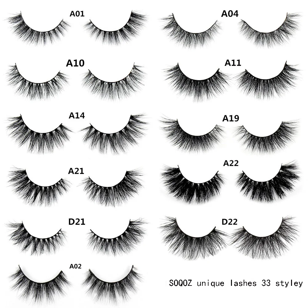 SOQOZ Mink Eyelashes Handmade Crisscross 3D Mink Lashes Lightweight Natural False Eyelashes Eye Lashes 33 Styles
SOQOZ Mink Eyelashes Handmade Crisscross 3D Mink Lashes Lightweight Natural False Eyelashes Eye Lashes 33 Styles