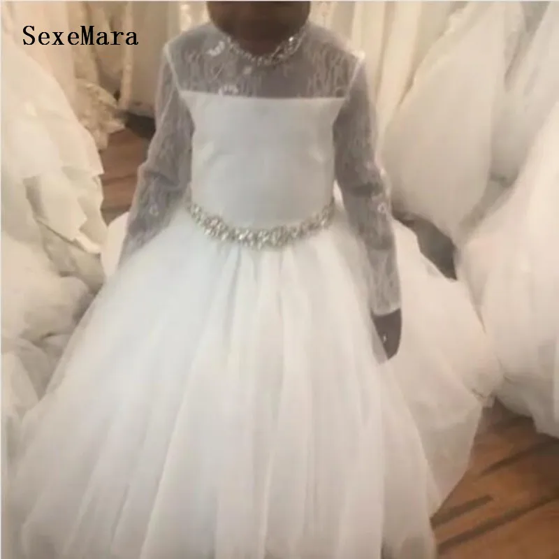 Long Sleeve Flower Girls Dresses Tulle Ball Gown Holy First Communion Dresses Size2-16Y
Long Sleeve Flower Girls Dresses Tulle Ball Gown Holy First Communion Dresses Size2-16Y