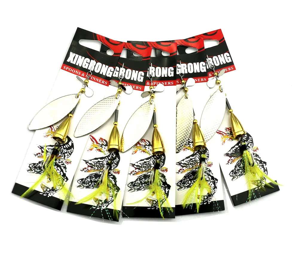 Spoon Spinner Bait Spinnerbait Metal Hard Lure 10cm 13g Isca Artificial Fly Fishing Tackle With Feather Hooks Pesca
Spoon Spinner Bait Spinnerbait Metal Hard Lure 10cm 13g Isca Artificial Fly Fishing Tackle With Feather Hooks Pesca