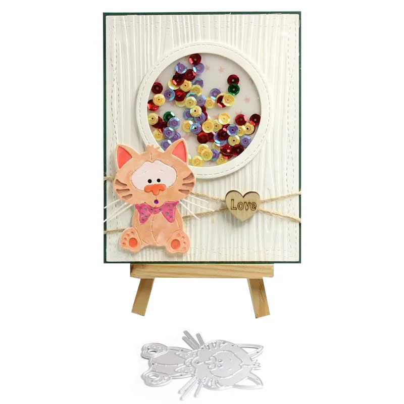 ZFPARTY Cute Cat Metal Cutting Dies Stencils for DIY Scrapbooking/photo album Decorative Embossing DIY Paper Cards 
ZFPARTY Cute Cat Metal Cutting Dies Stencils for DIY Scrapbooking/photo album Decorative Embossing DIY Paper Cards