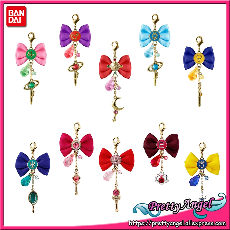 Подлинный брелок PrettyAngel Bandai Shokugan с бабочкой и лентой Луной ртути Марсом юпитром
