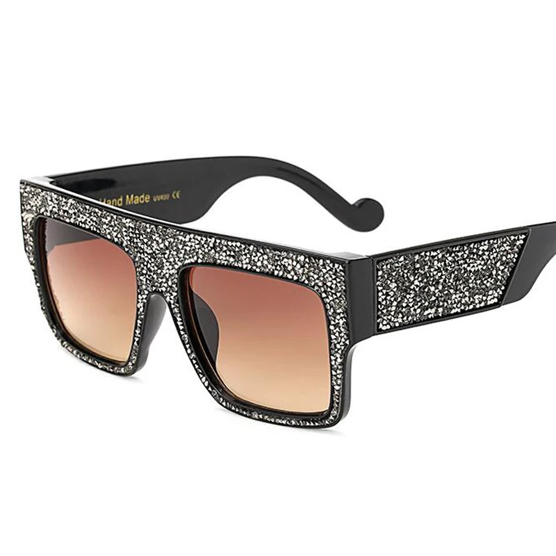2019 новые негабаритные роскошные квадратные солнцезащитные очки для женщин