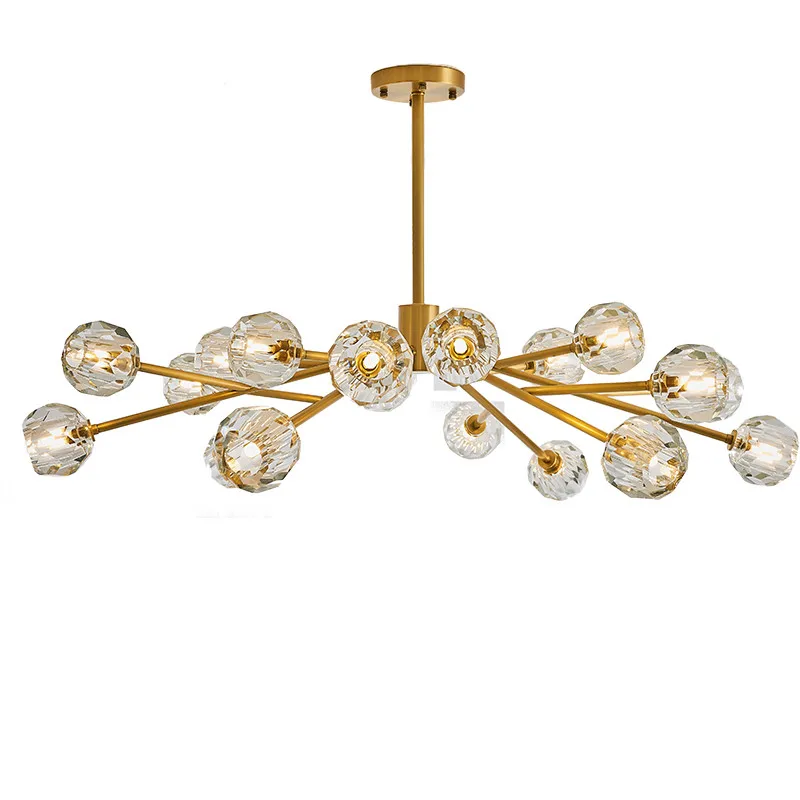 Modern Chandelier Gold Metal G4 Suspension LED Lamp New Fixture Luminaire 12 18 Heads For Living room Decor Home Lighting PA0085
Modern Chandelier Gold Metal G4 Suspension LED Lamp New Fixture Luminaire 12 18 Heads For Living room Decor Home Lighting PA0085
