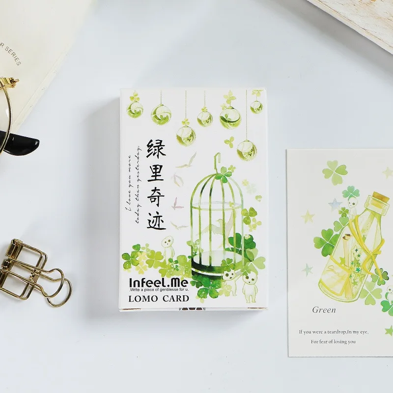 28 Sheets/Set Creative Green Miracle Lomo Card Mini Postcard/Greeting Card/Birthday Gift Card
28 Sheets/Set Creative Green Miracle Lomo Card Mini Postcard/Greeting Card/Birthday Gift Card
