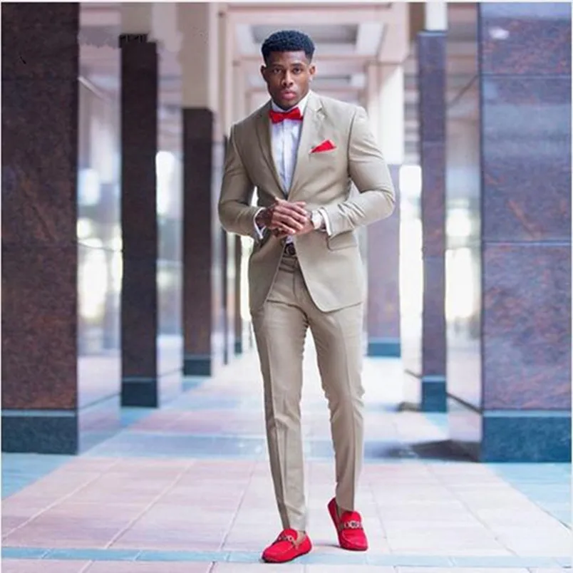 Kahki Men Suits 2 Piece Formal Business Suit Slim Fit Groom Tuxedos Men's Classic Suit Slim Fit Wedding Tuxedos (Jacket+Pants)
Kahki Men Suits 2 Piece Formal Business Suit Slim Fit Groom Tuxedos Men's Classic Suit Slim Fit Wedding Tuxedos (Jacket+Pants)