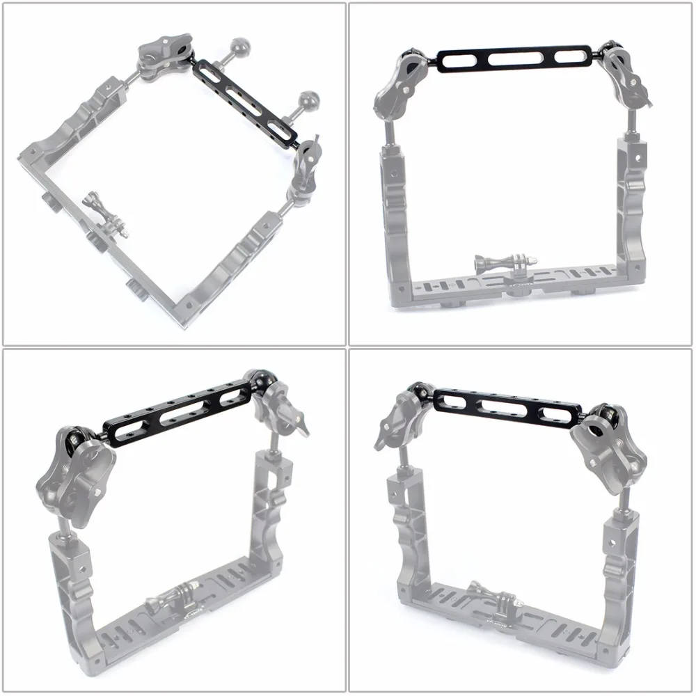 Aluminum Alloy Joint Diving Lights Arm Camera Light A20 For Gopro Black Brazo Luces De Buceo Cam Accessory Parts Black
Aluminum Alloy Joint Diving Lights Arm Camera Light A20 For Gopro Black Brazo Luces De Buceo Cam Accessory Parts Black
