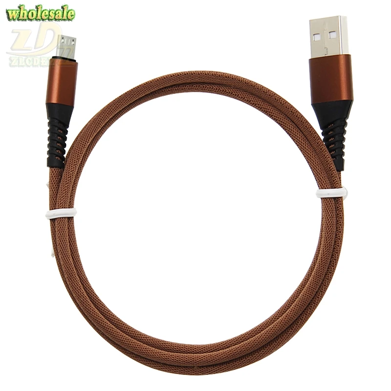 Микро USB кабель Тканый дизайн Android данных кабели для мобильных телефонов Быстрая