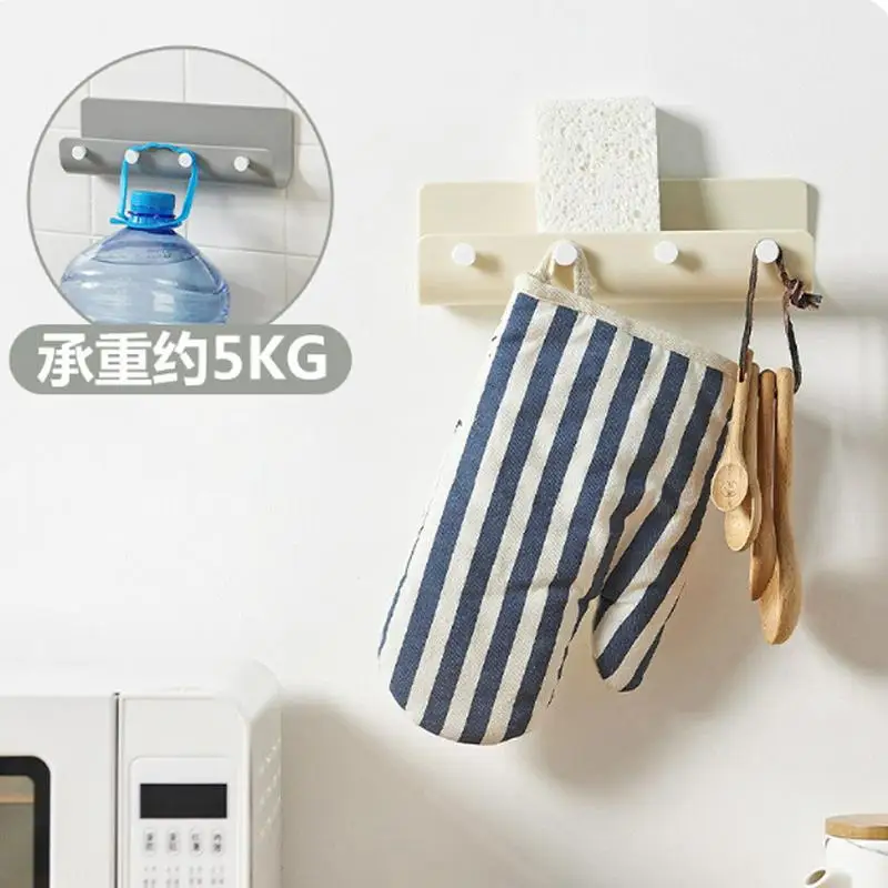 Nordic Стиль 4 крючка настенный домашний хранения стойку Творческий Пластик Кухня
