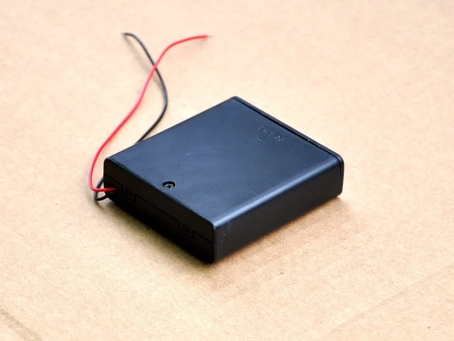 ( 6 pcs/lot) Battery Holder for 4 x AA size cells, Box, Case