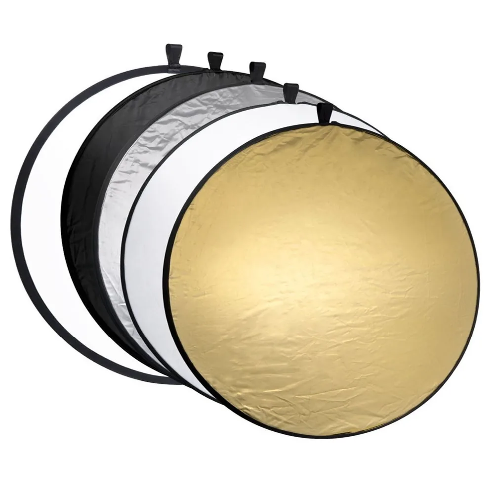 Gosear 110cm 5 in 1 Portable Round Collapsible Camera Lighting Light Equipment Photo Disc Reflector Diffuser Camera Equipment
Gosear 110cm 5 in 1 Portable Round Collapsible Camera Lighting Light Equipment Photo Disc Reflector Diffuser Camera Equipment