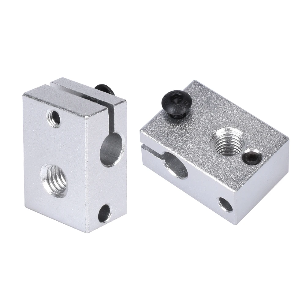 E3D V6 Heater Block Offical Aluminum Block 3D printer parts for PT100 and NTC3950 thermistor V6 J-head hotend Kossel
E3D V6 Heater Block Offical Aluminum Block 3D printer parts for PT100 and NTC3950 thermistor V6 J-head hotend Kossel