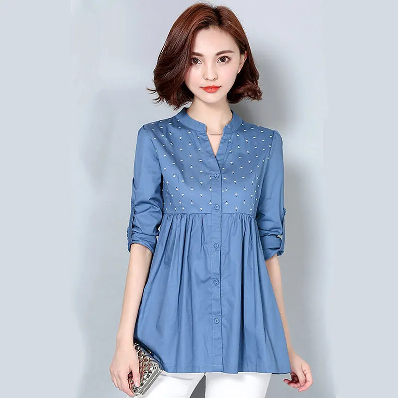 M-4XL New Women's Shirt Spring 2021 Fashion Medium-long Loose Casual Long-sleeve V-neck Printing Pleated Shirt Female Plus Size
M-4XL New Women's Shirt Spring 2021 Fashion Medium-long Loose Casual Long-sleeve V-neck Printing Pleated Shirt Female Plus Size