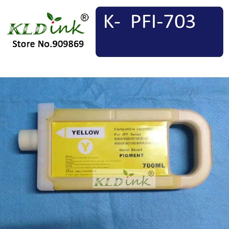KLDINK - PFI-703Y Yellow compatible Ink Tank ( PFI-703 2966B001 Ink) for imagePROGRAF ipf815, ipf825, ipf820, ipf810
KLDINK - PFI-703Y Yellow compatible Ink Tank ( PFI-703 2966B001 Ink) for imagePROGRAF ipf815, ipf825, ipf820, ipf810