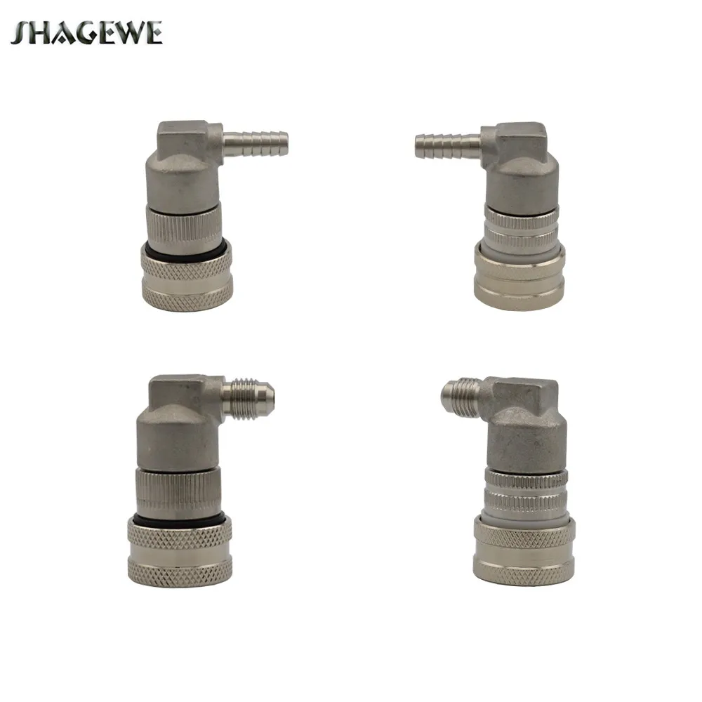 Home brew Beer Cornelius Type Corny Keg Connector Stainless Steel Ball Lock Disconnect Liquid Gas 1/4" Barb or 1/4"MFL Thread
Home brew Beer Cornelius Type Corny Keg Connector Stainless Steel Ball Lock Disconnect Liquid Gas 1/4" Barb or 1/4"MFL Thread