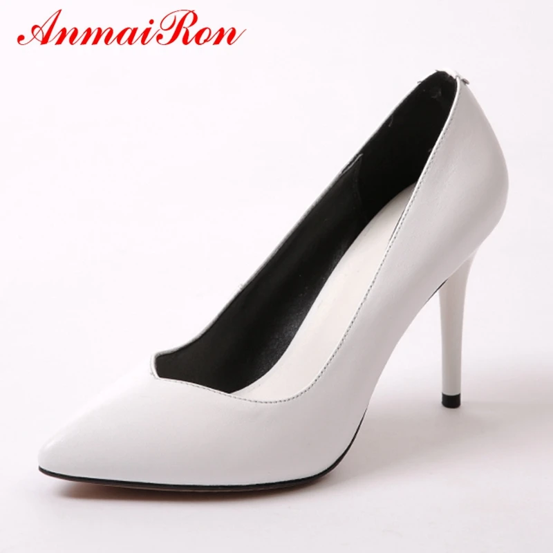 AnmaiRon Basic Super High (8cm-up) Thin Heels Genuine Leather Women Shoes High Heel Fashion Pumps Women Size 34-39 LY796
AnmaiRon Basic Super High (8cm-up) Thin Heels Genuine Leather Women Shoes High Heel Fashion Pumps Women Size 34-39 LY796