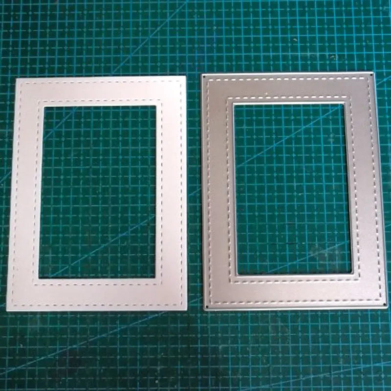 Двойная сшитая прямоугольная рамка металлические Вырубные штампы для