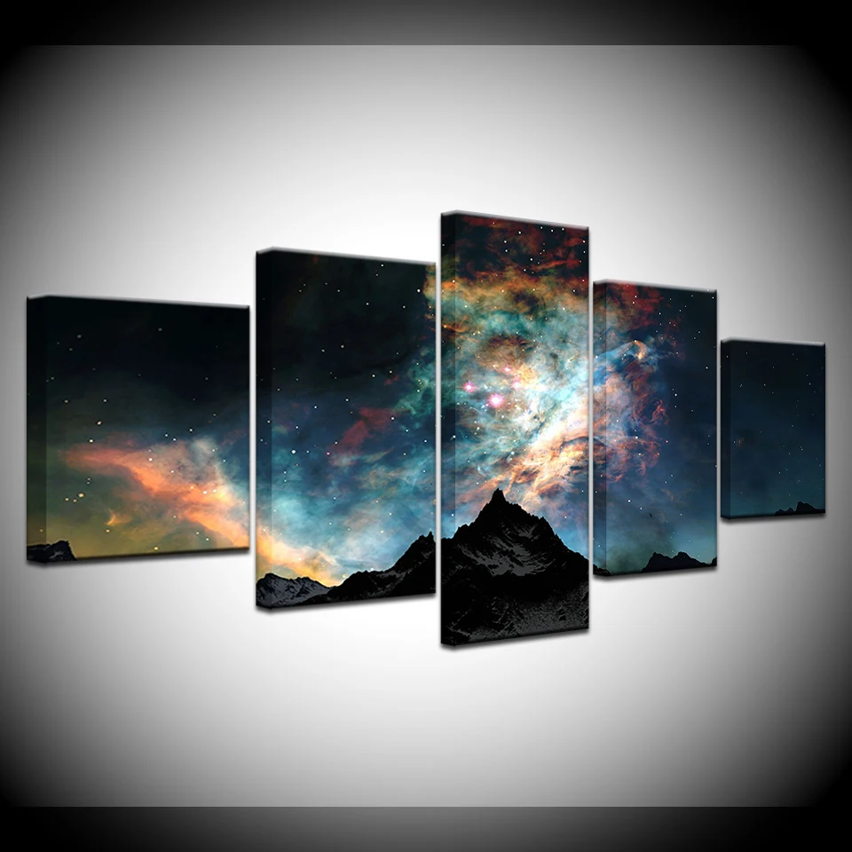 Canvas Painting Snow Galaxy scenery 5 Pieces Wall Art Painting Modular Wallpapers Poster Print for living room Home Decor
Canvas Painting Snow Galaxy scenery 5 Pieces Wall Art Painting Modular Wallpapers Poster Print for living room Home Decor