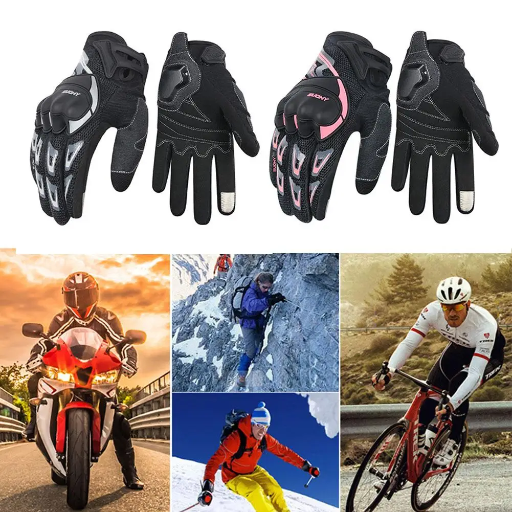 Summer Full Finger Motorcycle Riding Gloves Universal Unisex Mesh Breathable Safe Touch Screen Cycling Gloves
Summer Full Finger Motorcycle Riding Gloves Universal Unisex Mesh Breathable Safe Touch Screen Cycling Gloves