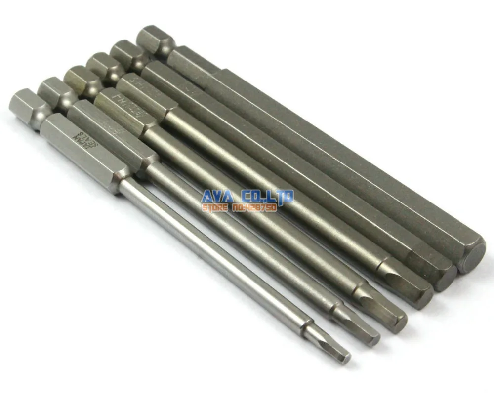 1 Set 6 Pieces Magnetic Hexagon Screwdriver Bit S2 Steel 1/4" Hex Shank 100mm Long
1 Set 6 Pieces Magnetic Hexagon Screwdriver Bit S2 Steel 1/4" Hex Shank 100mm Long