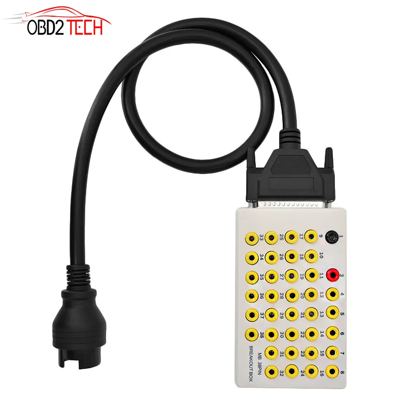Автомобильный Диагностический кабель для OBD2 Pin Out Box OBDII тестер MB 38PIN Инструмент