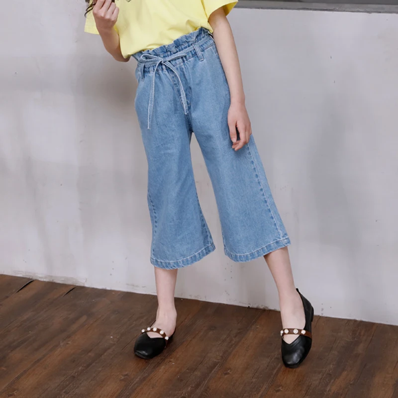 New Arrival Baby Girls Wide Leg Pants Jeans Fashion Kids Girls Jeans For Summer Children Clothes Loose High Waist Trousers XL557 
New Arrival Baby Girls Wide Leg Pants Jeans Fashion Kids Girls Jeans For Summer Children Clothes Loose High Waist Trousers XL557