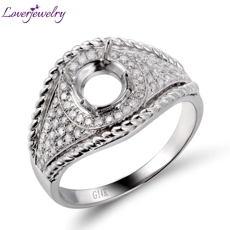 Женское кольцо с полуободковым креплением Loverjewelry, круглые однотонные кольца из белого золота 14 карат, 6 мм, без центрального камня
Женское кольцо с полуободковым креплением Loverjewelry, круглые однотонные кольца из белого золота 14 карат, 6 мм, без центрального камня