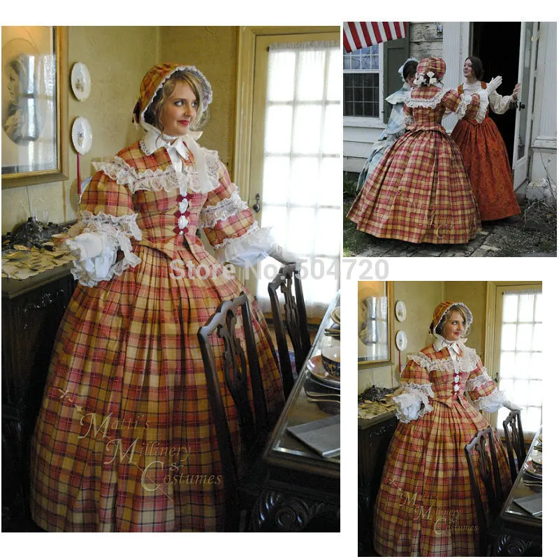 Freeshipping!R-242 19 century Vintage costume 1860S Victorian Lolita/Civil War Renaissance dress Halloween dresses All size
Freeshipping!R-242 19 century Vintage costume 1860S Victorian Lolita/Civil War Renaissance dress Halloween dresses All size