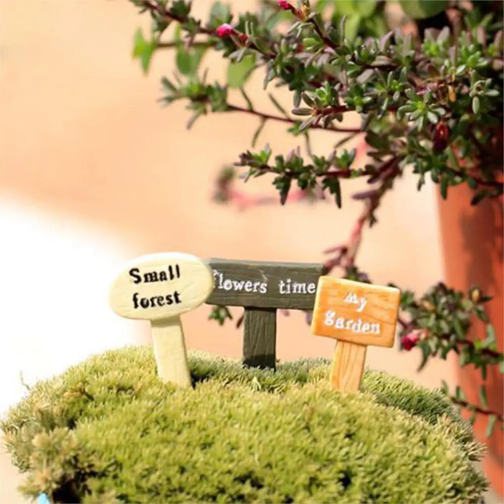 Resin sign board bonsai Figurines Micro Landscape Crafts signboard miniatures fairy garden moss terrarium decor
Resin sign board bonsai Figurines Micro Landscape Crafts signboard miniatures fairy garden moss terrarium decor