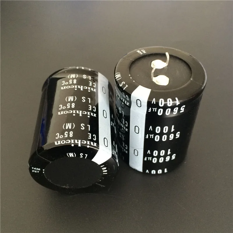 2шт 5600 мкФ 100V NICHICON LS серии 35x45 мм Высокое качество 100V5600uF оснастки PSU алюминиевый