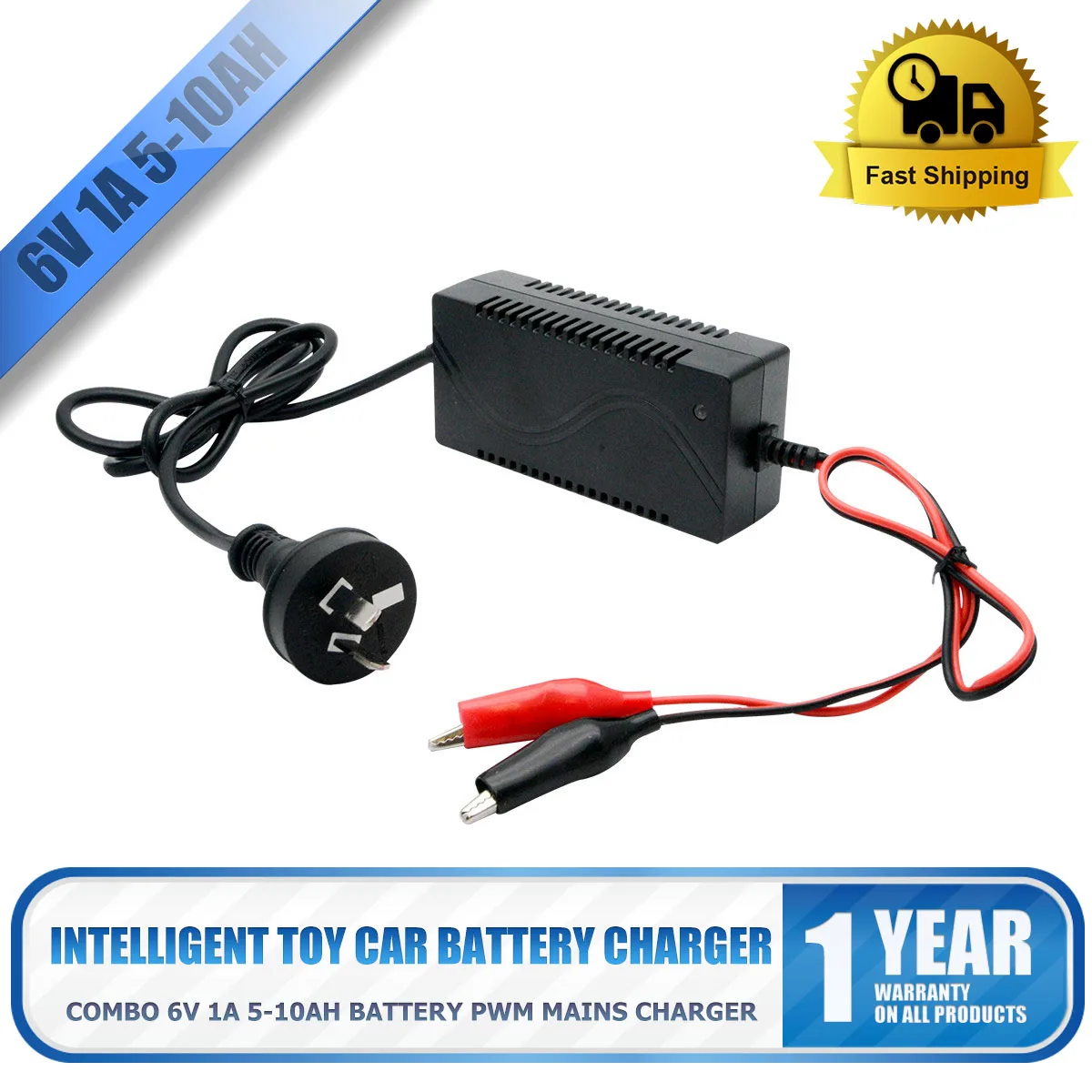 Intelligent Toy Car Battery Charger Combo 6V 1A 5-10ah Battery PWM Mains Charger
Intelligent Toy Car Battery Charger Combo 6V 1A 5-10ah Battery PWM Mains Charger
