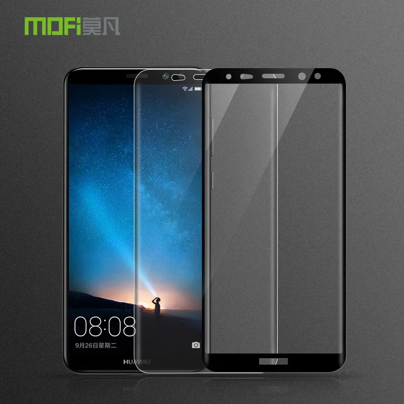 Закаленное стекло для Huawei Mate 10 Lite оригинал MOFi 3D изогнутая Защитная пленка с