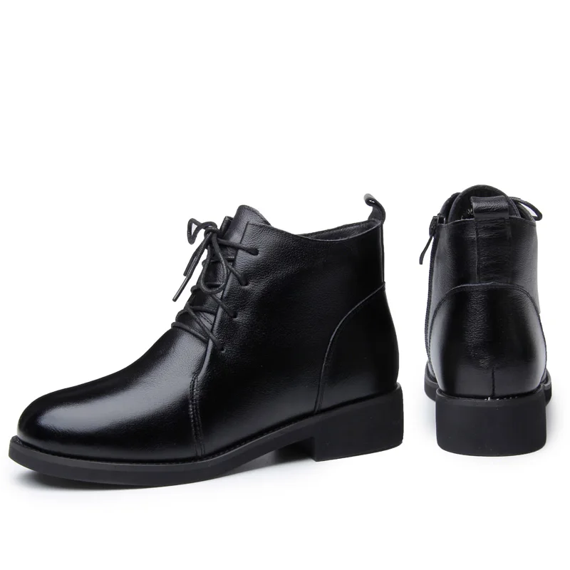 TIMETANG Women Mar Boots Genuine Leather Round Toe Square Heel Ankle Boots Women Winter Warm Snow Boots Casual Leather Shoes
TIMETANG Women Mar Boots Genuine Leather Round Toe Square Heel Ankle Boots Women Winter Warm Snow Boots Casual Leather Shoes