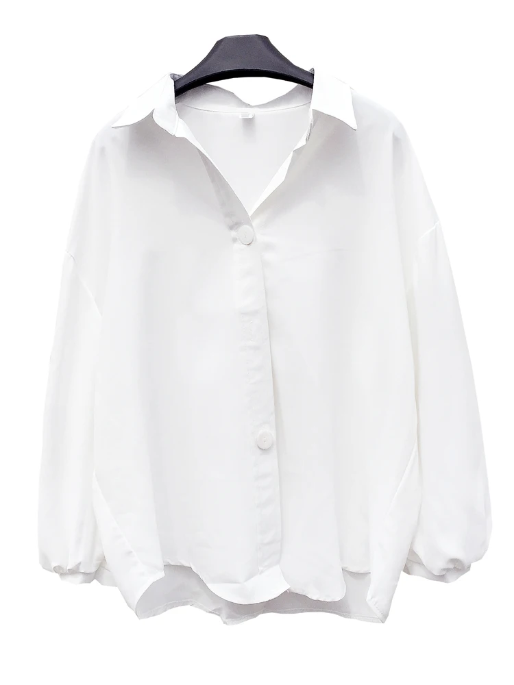 Women's Spring Summer Solid Chiffon Shirts Fashion Temperament Turn-down Collar Lantern Sleeve White Blouses Female Elegant Tops
Women's Spring Summer Solid Chiffon Shirts Fashion Temperament Turn-down Collar Lantern Sleeve White Blouses Female Elegant Tops