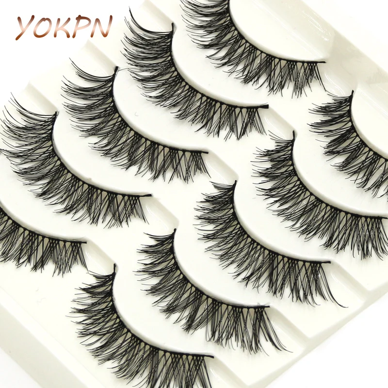 YOKPN Crisscross Natural Long Eye Lashes Handmade Cotton Thread Messy Thick False Eyelashes Daily Makeup Tool Soft Fake Eyelashe
YOKPN Crisscross Natural Long Eye Lashes Handmade Cotton Thread Messy Thick False Eyelashes Daily Makeup Tool Soft Fake Eyelashe