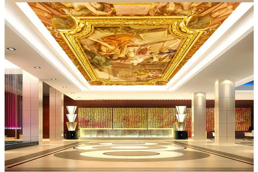 3d wallpaper custom 3d ceiling wallpaper murals Classical luxury royal sitting room frescoes on the ceiling 3d room wallpaper
3d wallpaper custom 3d ceiling wallpaper murals Classical luxury royal sitting room frescoes on the ceiling 3d room wallpaper
