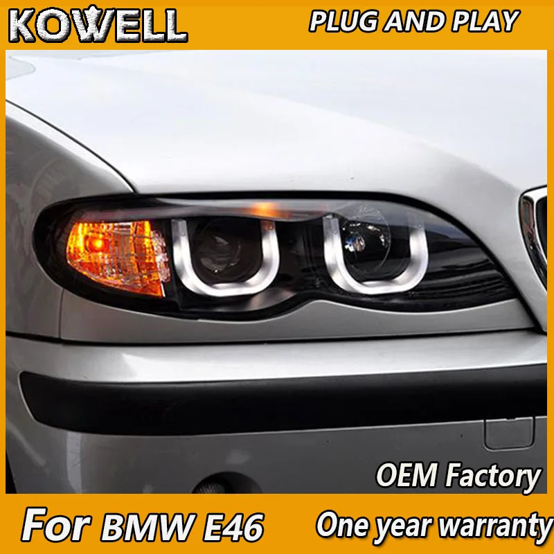 KOWELL Car Styling for BMW E46 318 320 325 330 Headlight 2001-2004 E46 LED Headlight DRL Bi Xenon Lens High Low Beam Parking HID 
KOWELL Car Styling for BMW E46 318 320 325 330 Headlight 2001-2004 E46 LED Headlight DRL Bi Xenon Lens High Low Beam Parking HID