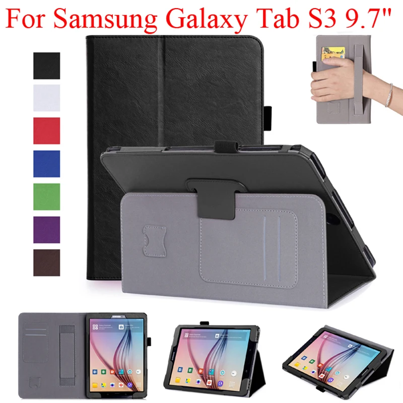 Защитный чехол для Samsung Galaxy Tab S3 9 7 дюйма T820 T825 SM сумка рук TabS3 7|Чехлы планшетов и